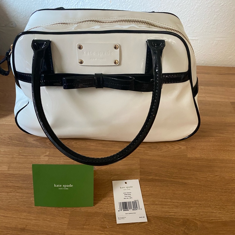 Kate Spade ♠️ mini Simone bag black white